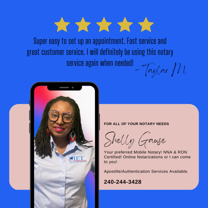  Profile Photos of JET Signature Notary & Apostille Services 8861 Branch Avenue #1069 - Photo 3 of 4
