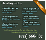 Plumbing Sachse, Sachse