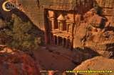 Petra Jordan, view of Treasury from the top, Petra Nights Tours, Amman
