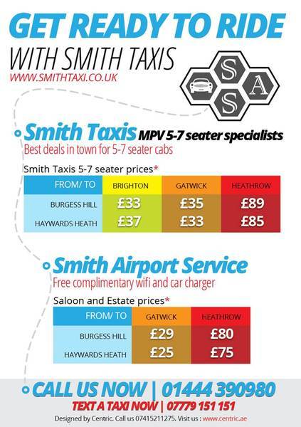  Pricelists of Smith Taxis 54a Church Road - Photo 1 of 1