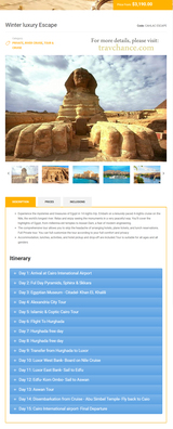 Pricelists of Travel Chance