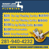  Sugar Land Plumbing 77 Sugar Creek Center Blvd 
