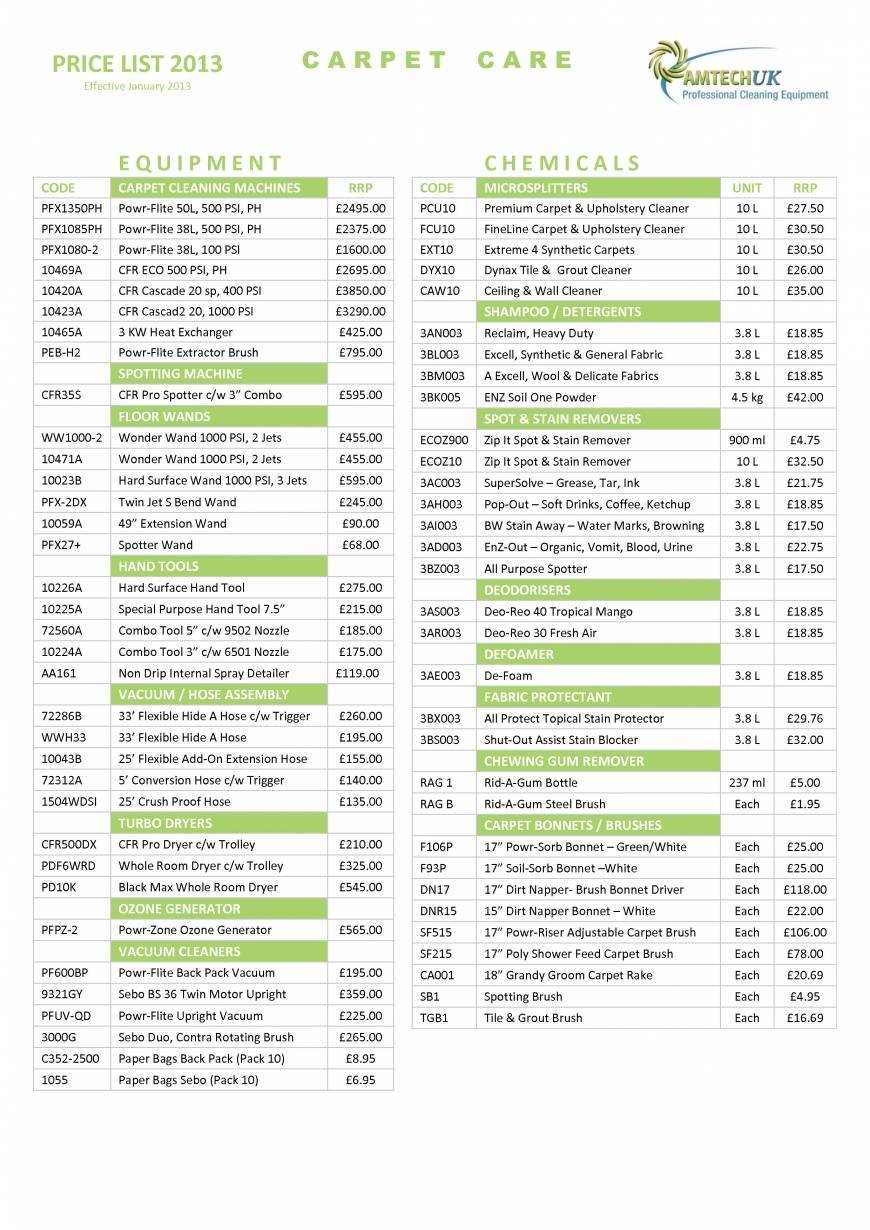  Pricelists of Amtech UK Unit 2 Sovereign Business Park Albert Drive - Photo 1 of 2