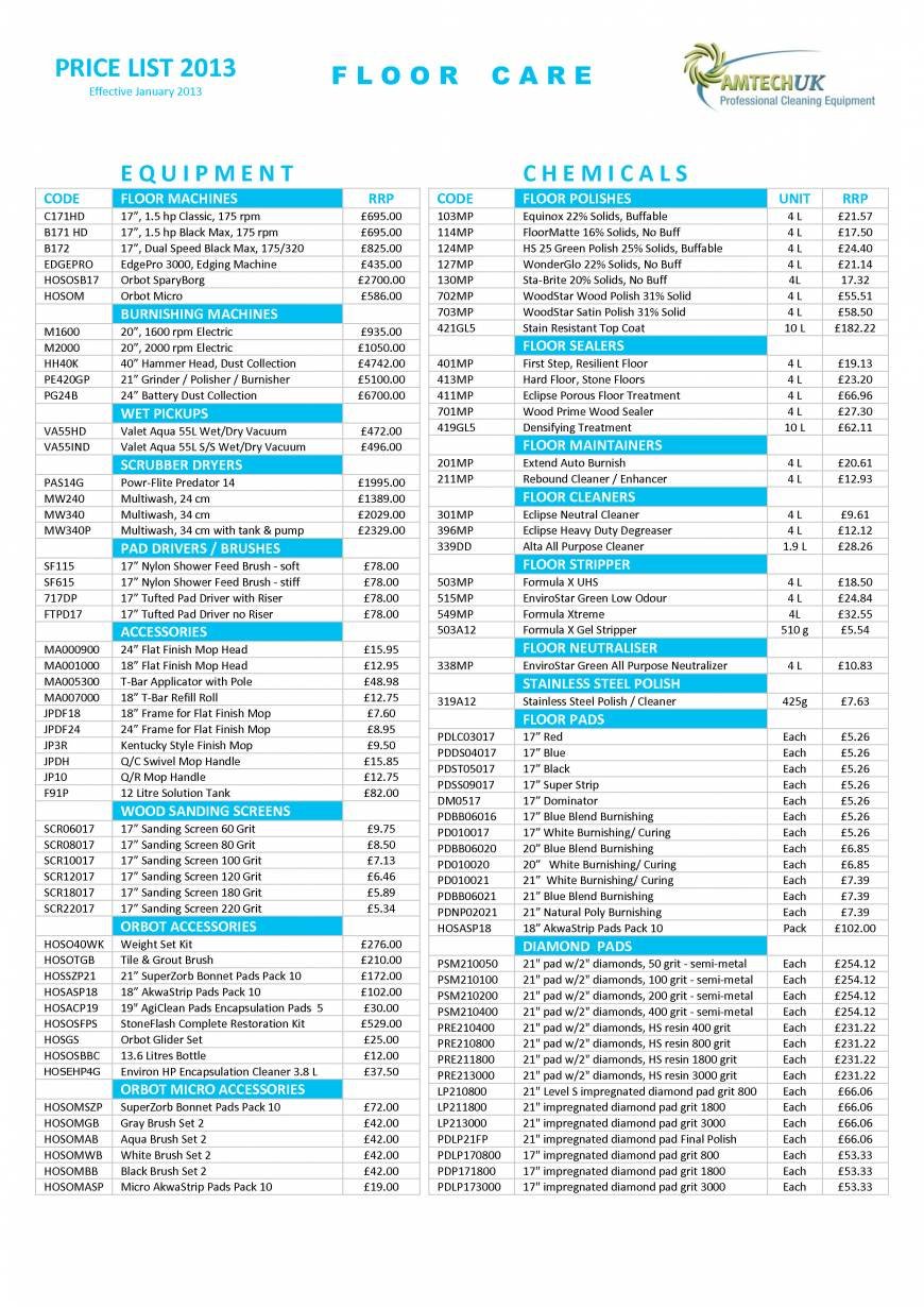  Pricelists of Amtech UK Unit 2 Sovereign Business Park Albert Drive - Photo 2 of 2