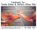 Acupuncture Treatment For Tennis Elbow & Golfers Elbow Near Me, Chennai Jayanth Acupuncture Clinic, Chennai