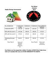 Menus & Prices, Anglia Energy Assessment, Manea, March