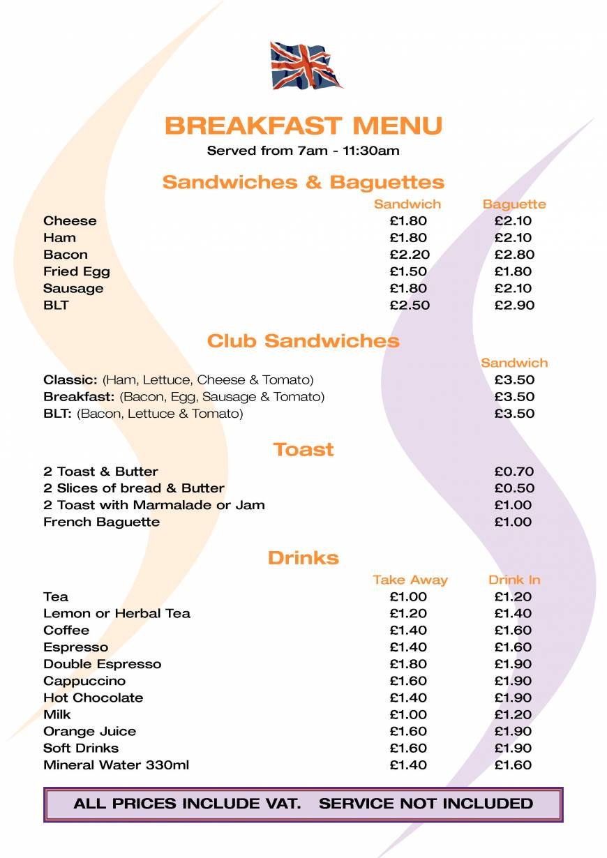 8 of 8 Price Lists & Menus Stockpot Restaurant Panton Street