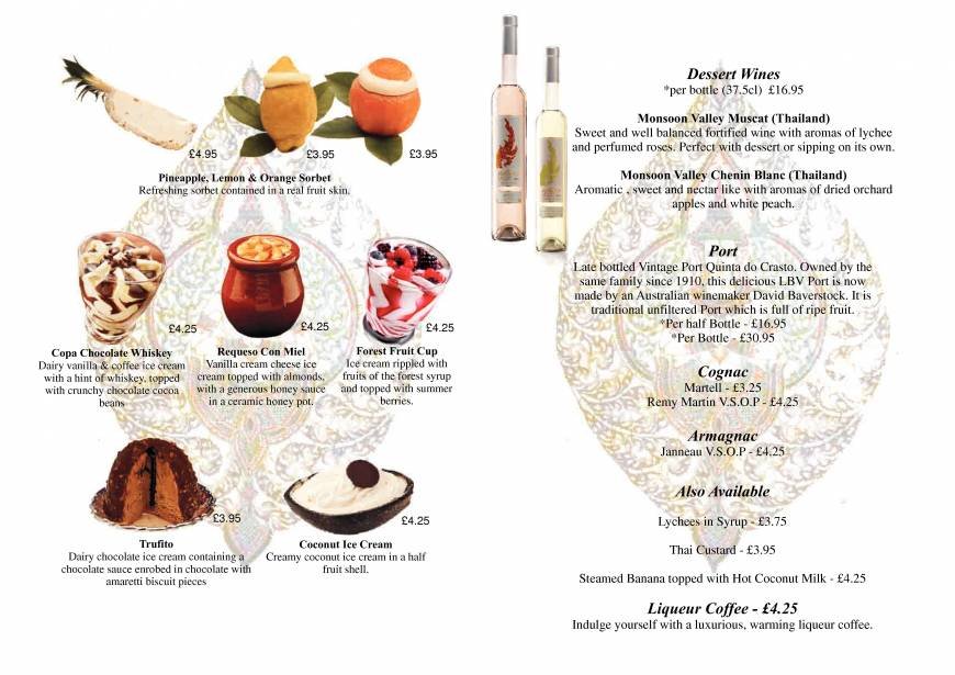  Pricelists of Kwan Thai Restaurant 14 St Nicholas Street   - Photo 11 of 11