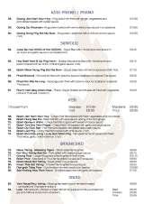Menus & Prices, Kwan Thai Restaurant, Ipswich
