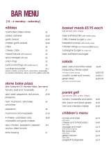 Menus & Prices, Black Tiles, Woodbridge