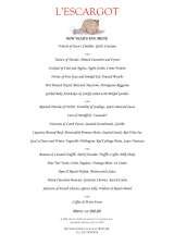 Menus & Prices, l'Escargot Restaurant, London