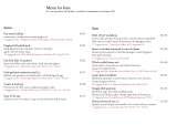 Menus & Prices, The Lodge, North Tuddenham
