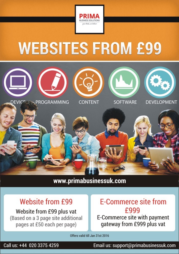  Pricelists of Prima Business Solutions 44 Broadway, Stratford  London E15 1XH - Photo 1 of 1