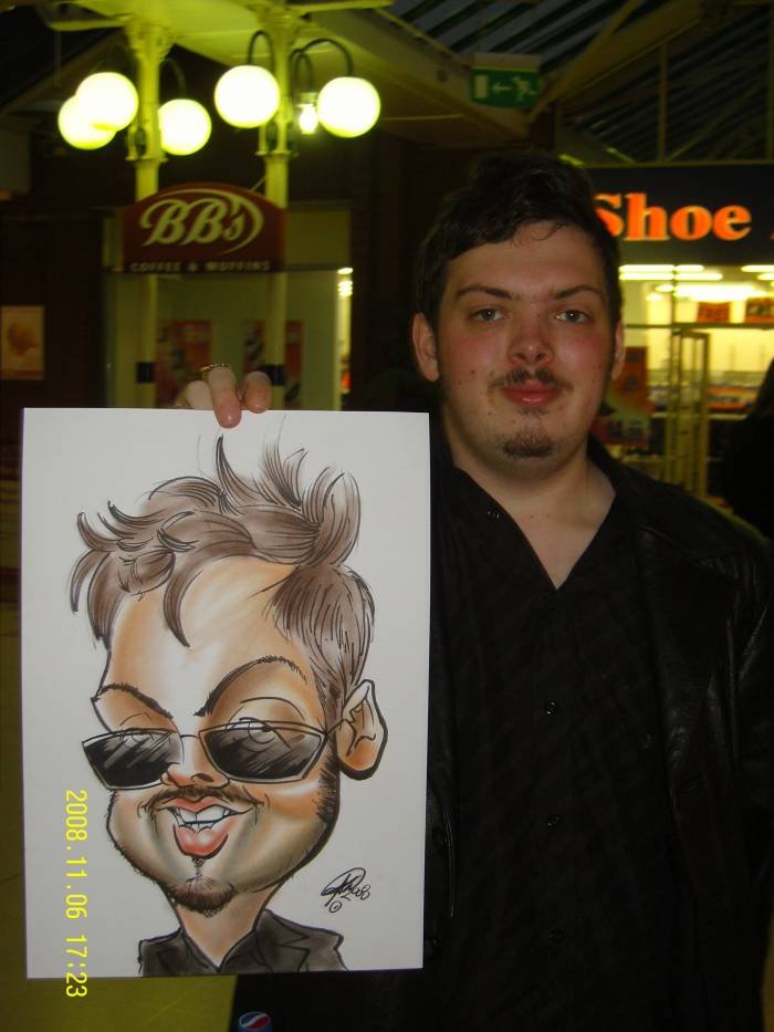 Another fantastic basic head and shoulder colour caricature.I have lost count of how many Adam has drawn of me. New Album of Crazy Caricatures St Mary Street - Photo 12 of 14 Another fantastic basic head and shoulder colour caricature.I have lost count of how many Adam has drawn of me. New Album of Crazy Caricatures St Mary Street - Photo 12 of 14