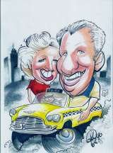 Happy Anniversary to A great Mum and Dad., Crazy Caricatures, Warrington