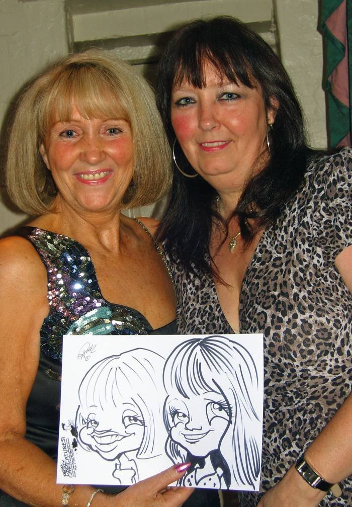 2 Happy Girls With the party caricatures. Profile Photos of Crazy Caricatures St Mary Street - Photo 19 of 19