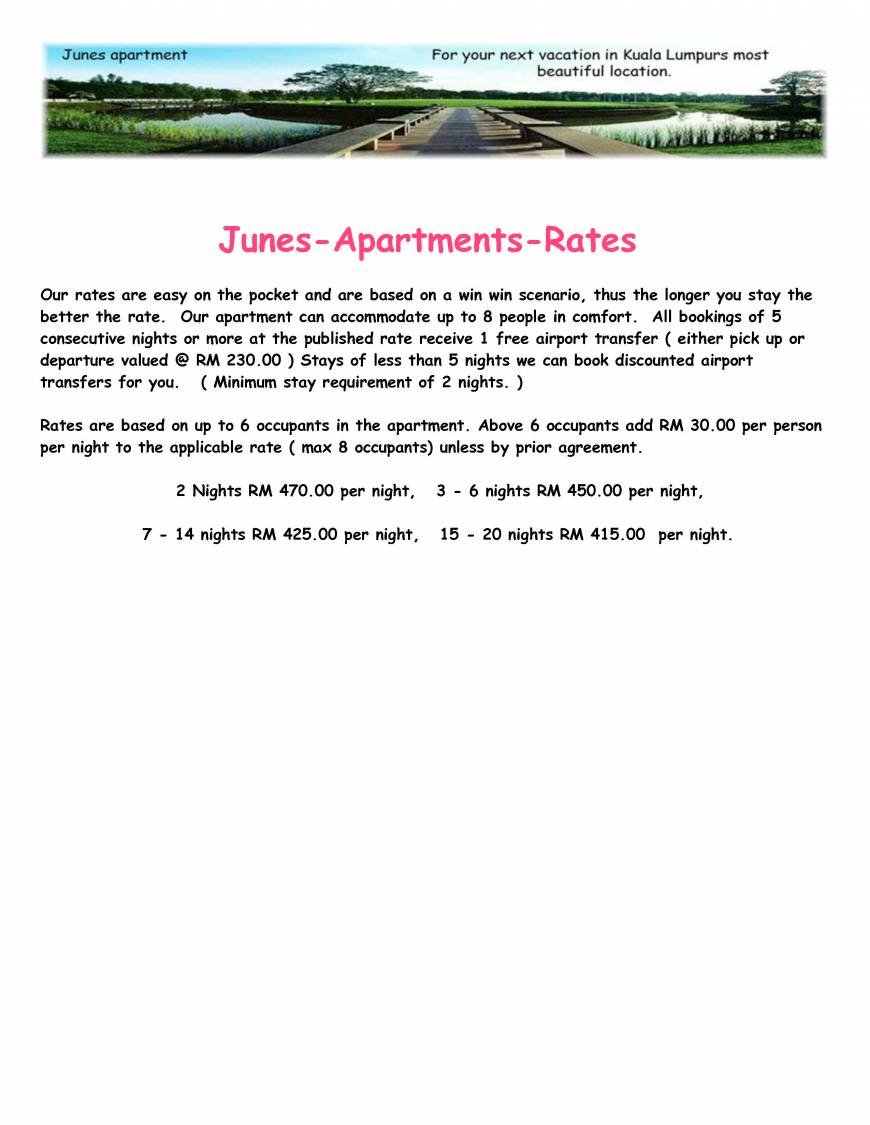  Pricelists of Junes Apartment Persiaran Parkview Sentul West - Photo 1 of 1