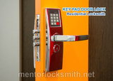 Mentor  key pad door lock Mentor Master Locksmith 6615 Center St 