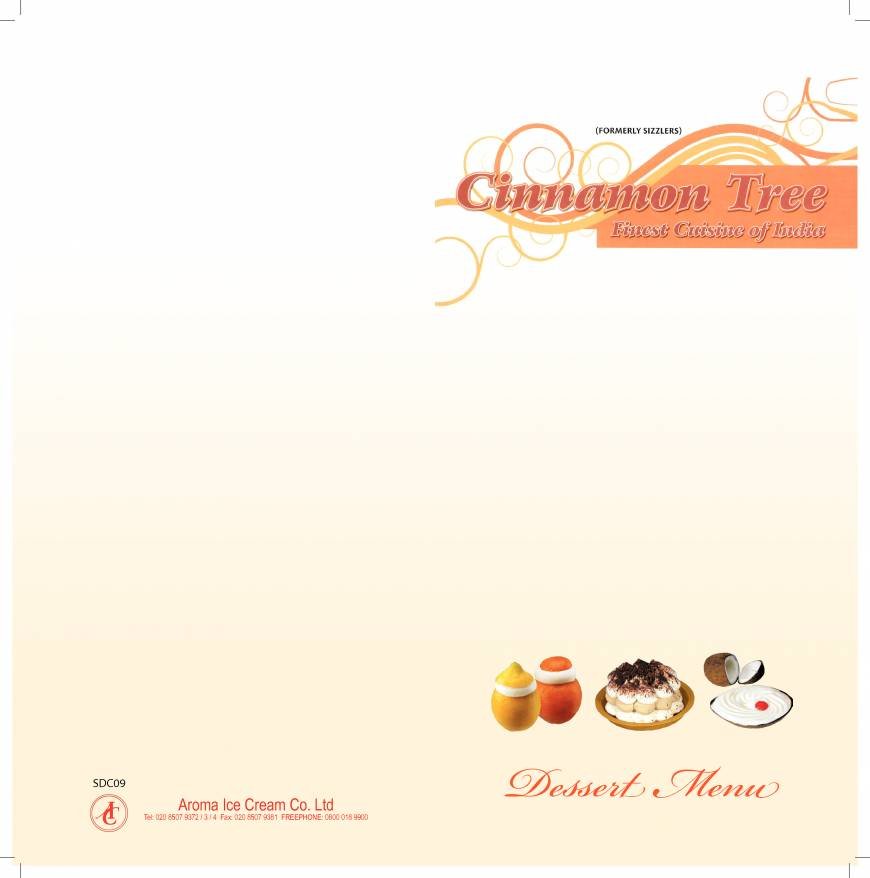  Pricelists of Cinnamon Tree Restaurant - Halstead 1 High Street - Photo 10 of 10