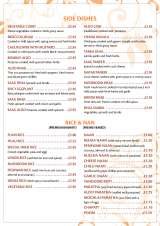 Menus & Prices, Cinnamon Tree Restaurant - Halstead, Halstead