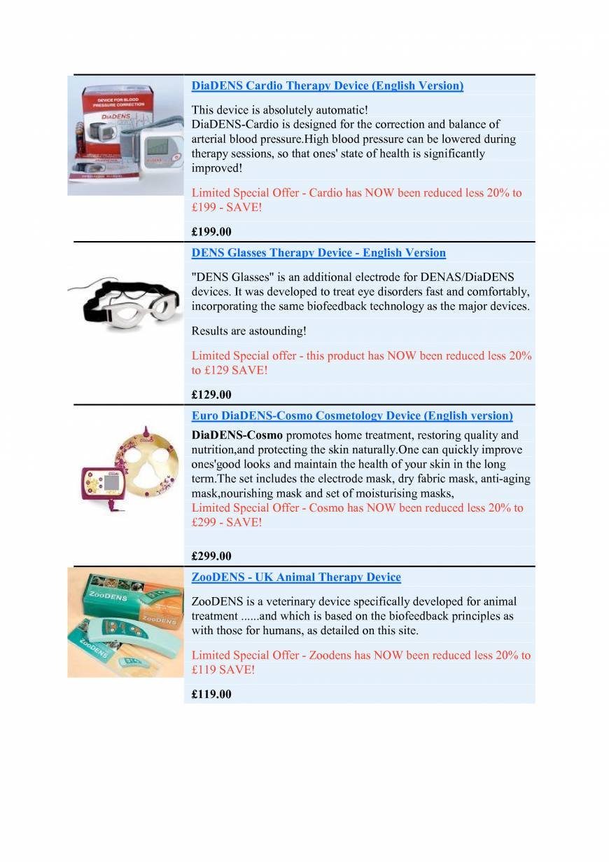  Pricelists of Miracle Therapy Devices 43 wembury rd - Photo 2 of 3