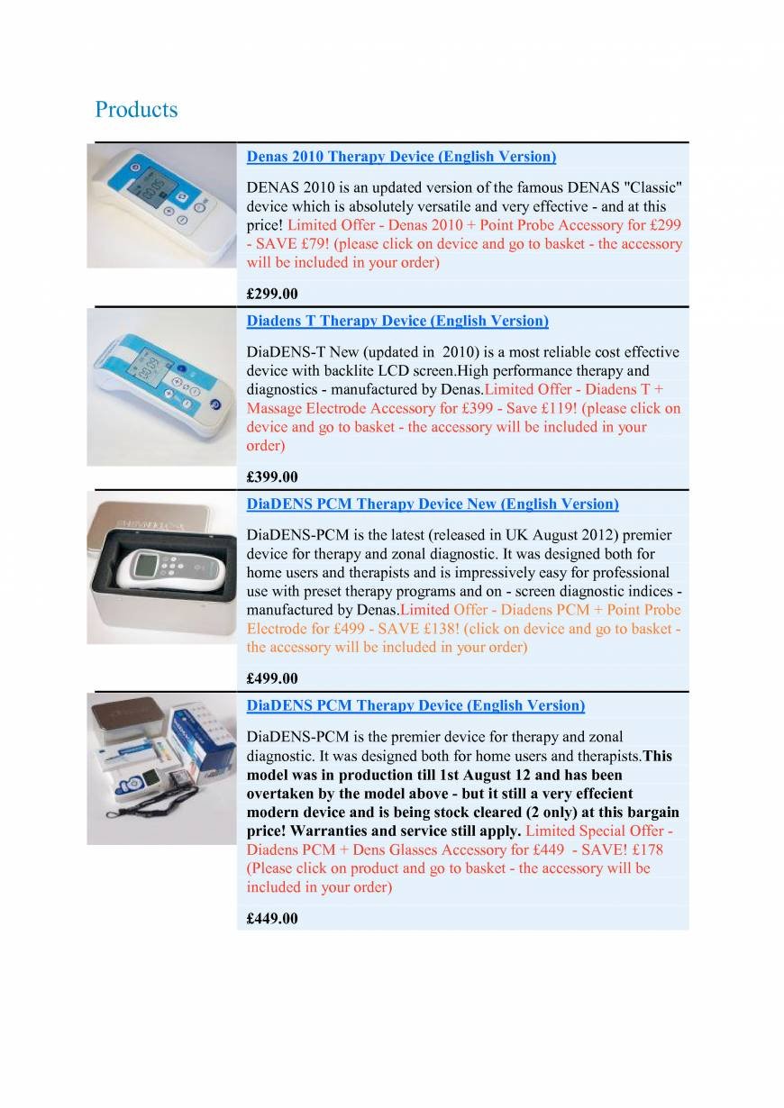 Pricelists of Miracle Therapy Devices 43 wembury rd - Photo 3 of 3