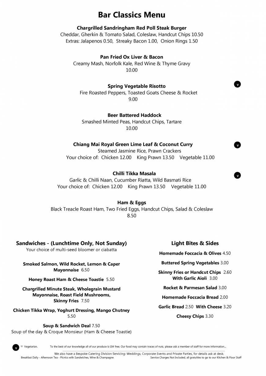  Pricelists of The Orange Tree - Thornham High Street - Photo 2 of 6