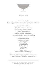 Menus & Prices, The Lifeboat Inn, Thornham