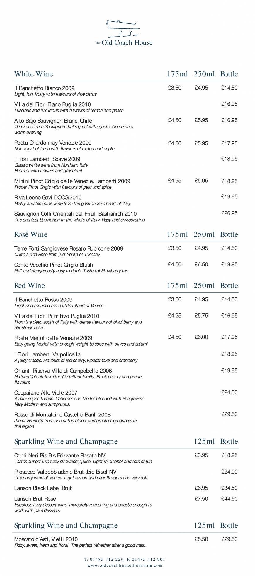  Pricelists of Old Coach House Old Coach House - Photo 5 of 9