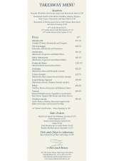 Menus & Prices, Old Coach House, Thornham