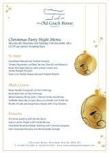 Menus & Prices, Old Coach House, Thornham