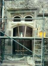 Window to doorway conversion - During Richard Harbury Stonemasonry 28 Bilberry Grove 