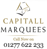 capital marquees logo, Capitall Marquees ltd, Billericay