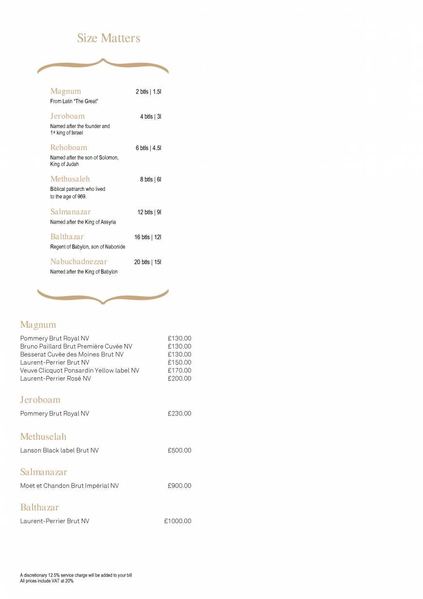  Pricelists of Searcys Champagne Bar - Westfield Stratford City 8a Ground Floor, The Arcade, Westfield Stratford City - Photo 12 of 16