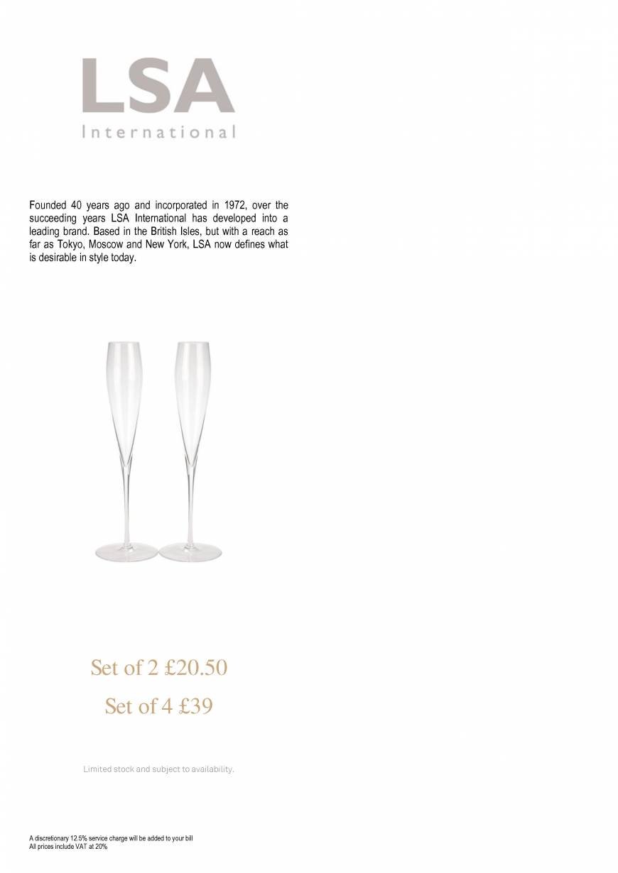  Pricelists of Searcys Champagne Bar - Westfield Stratford City 8a Ground Floor, The Arcade, Westfield Stratford City - Photo 14 of 16