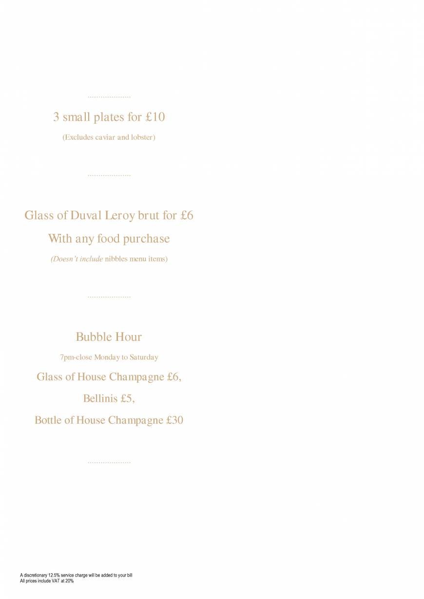  Pricelists of Searcys Champagne Bar - Westfield Stratford City 8a Ground Floor, The Arcade, Westfield Stratford City - Photo 2 of 16