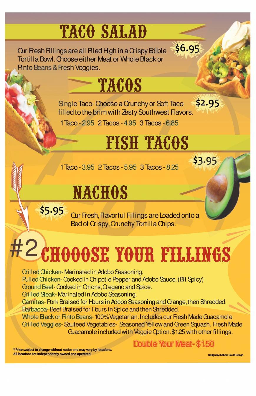  Pricelists of Mexican Post (Bensalem PA) 707 Neshaminy Mall, Food court Space F-6 - Photo 3 of 4