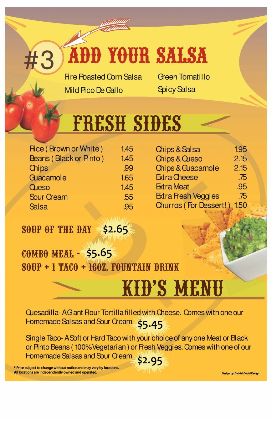  Pricelists of Mexican Post (Bensalem PA) 707 Neshaminy Mall, Food court Space F-6 - Photo 4 of 4