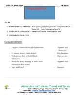 Menus & Prices, Attraccion De Turismo Travel and Tours, Puerto Princesa City