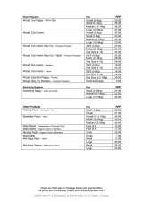 Menus & Prices, Nip Naps, Marsfield
