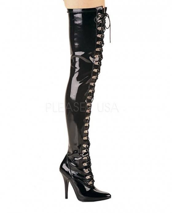 Thigh high black patent lace up boots - dominate the bedroom! £59.00 Kinky Boots of Corsetera Ltd 27 Lyveden Road - Photo 15 of 23 Thigh high black patent lace up boots - dominate the bedroom! £59.00 Kinky Boots of Corsetera Ltd 27 Lyveden Road - Photo 15 of 23