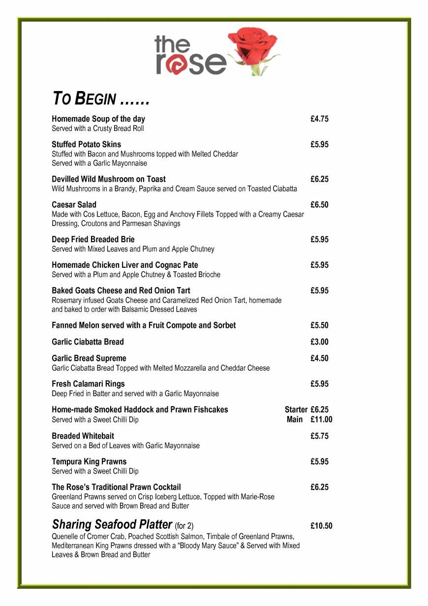  Pricelists of The Rose at Stapleford 81 London Road, Stapleford - Photo 1 of 15