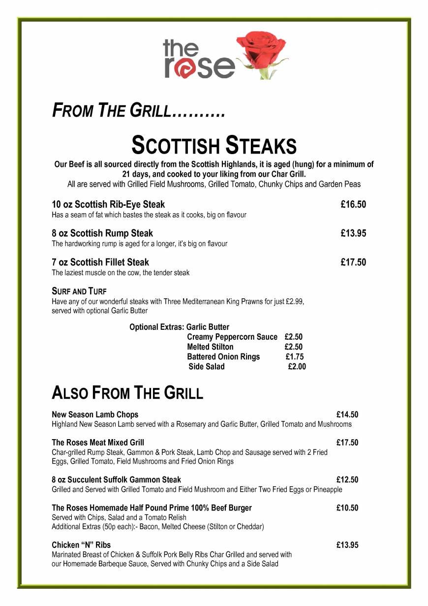  Pricelists of The Rose at Stapleford 81 London Road, Stapleford - Photo 3 of 15