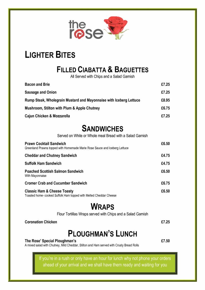  Pricelists of The Rose at Stapleford 81 London Road, Stapleford - Photo 5 of 15
