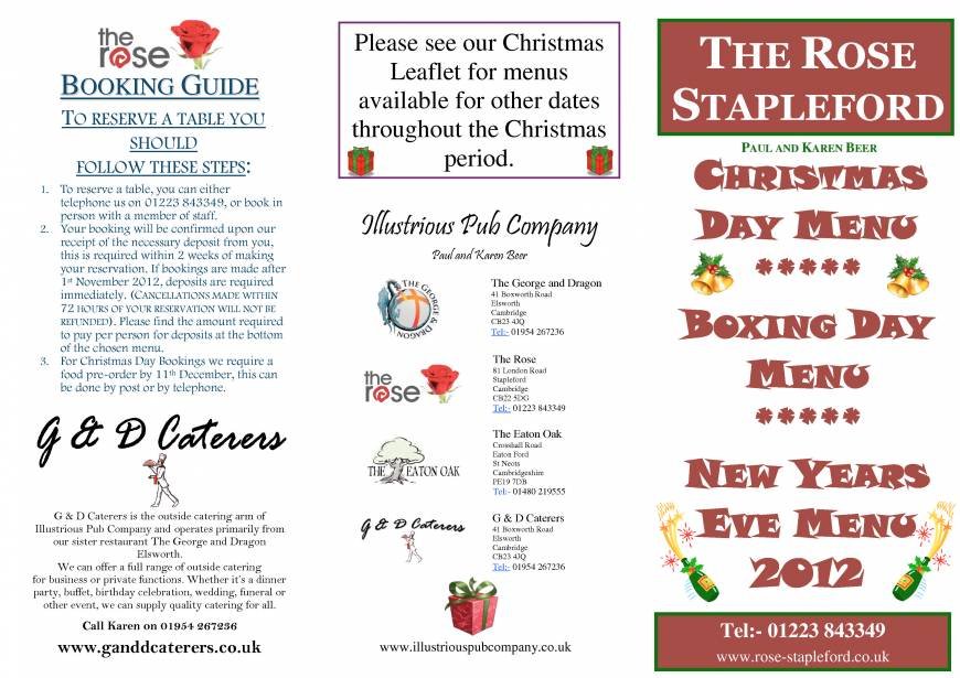  Pricelists of The Rose at Stapleford 81 London Road, Stapleford - Photo 12 of 15
