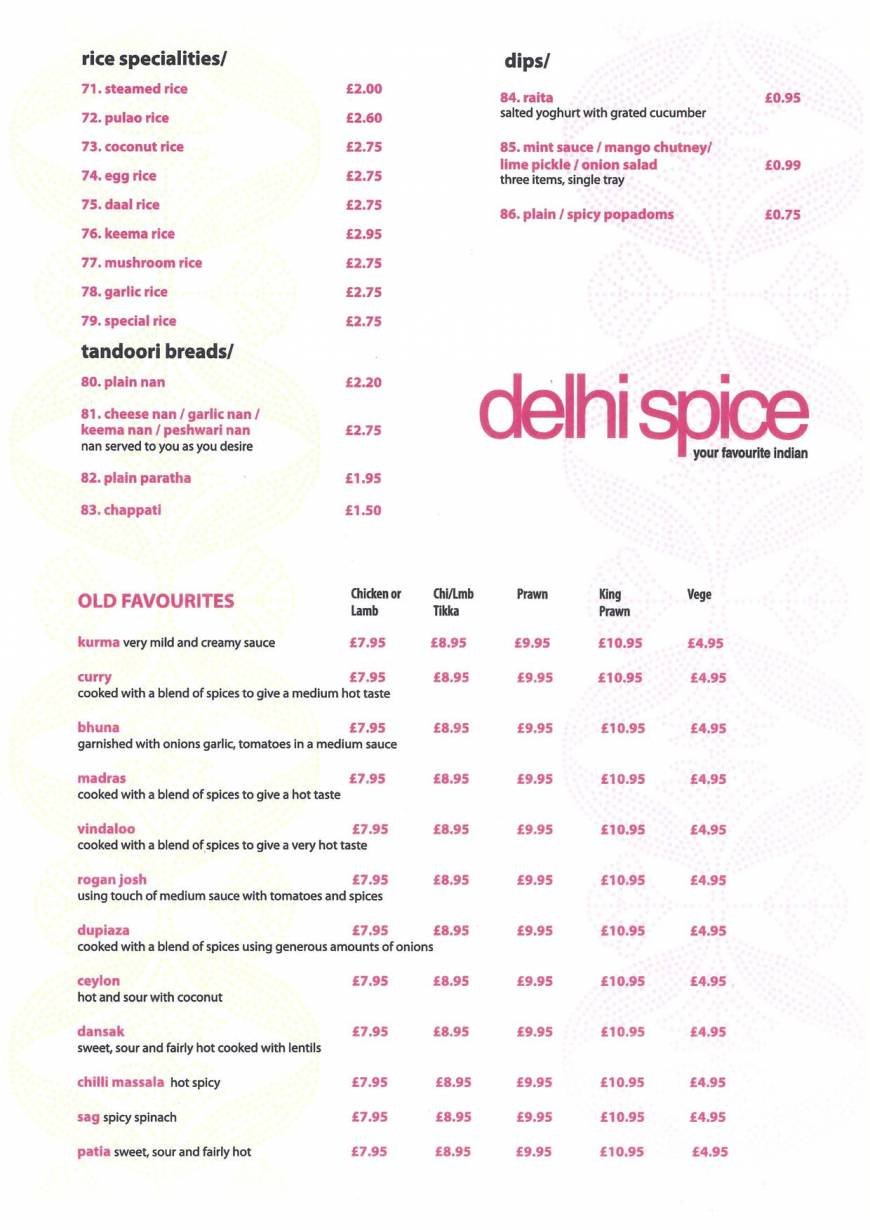  Pricelists of The Rose Inn Pub & Indian Restaurant 87 Ashford Road, Bearsted - Photo 2 of 9