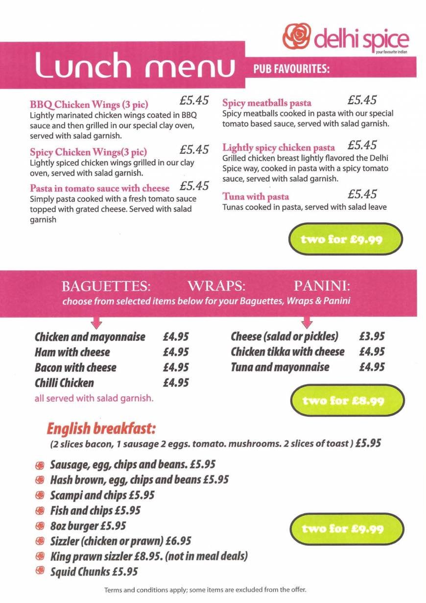  Pricelists of The Rose Inn Pub & Indian Restaurant 87 Ashford Road, Bearsted - Photo 5 of 9