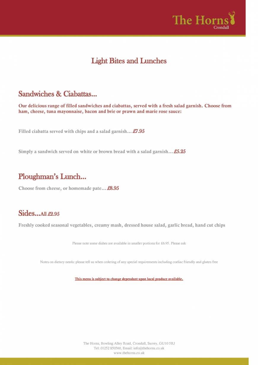  Pricelists of The Horns - Crondall Bowling Alley Road, Crondall - Photo 2 of 6