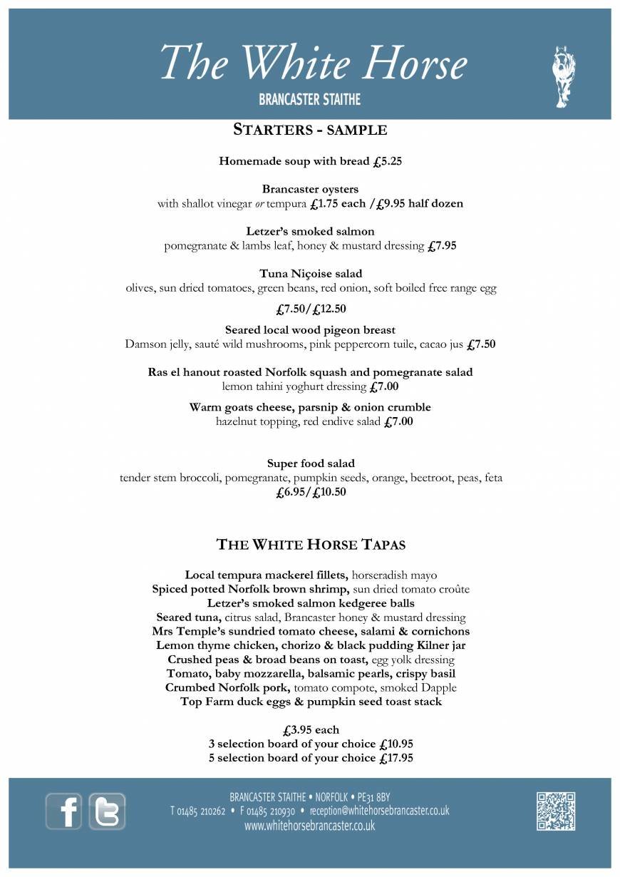  Pricelists of The White Horse Inn - Brancaster The White Horse - Photo 2 of 15