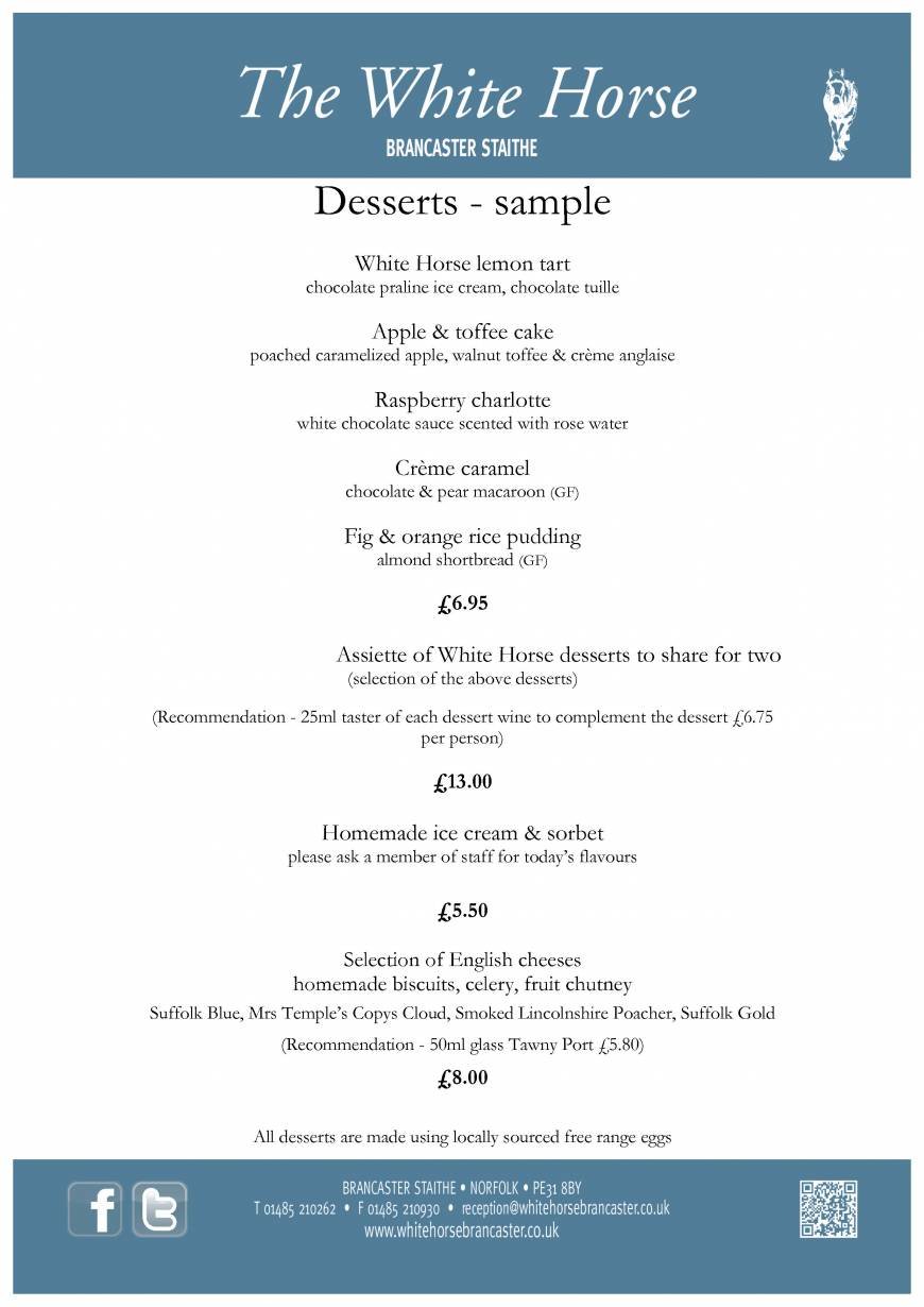  Pricelists of The White Horse Inn - Brancaster The White Horse - Photo 5 of 15